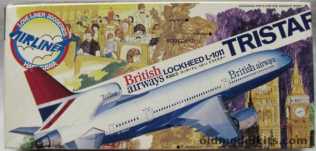 Hasegawa 1/200 Lockheed L-1011 Tristar British Airways, LC3 plastic model kit